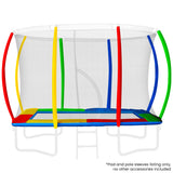 NNEDPE 6ft x 9ft Replacement Rectangular Trampoline Pad Rainbow