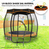 NNEDPE 8ft Removable Twister Trampoline Roof Shade Cover