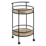 NNEDPE Reno Mini Bar Cart Caddy - Grey Oak