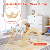 NNECW 7-in-1 Wood Triangle Climbing Toys for Toddlers 1+ Years Old