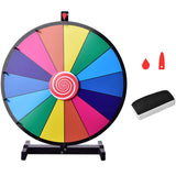 NNECW 24” Table Prize Wheel with 14 Slots & Dry Erase Markers & Eraser
