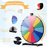 NNECW 24” Table Prize Wheel with 14 Slots & Dry Erase Markers & Eraser