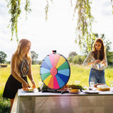 NNECW 24” Table Prize Wheel with 14 Slots & Dry Erase Markers & Eraser
