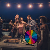 NNECW 18" Tabletop Spinning Prize Wheel With Solid Metal Base for Party