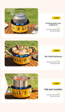NNEOBA 20000W 7-Core Camping Gas Stove Yellow
