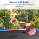 NNECW 12FT/14 FT Waterproof Trampoline Replacement Safety Pad-Multicolour-14FT