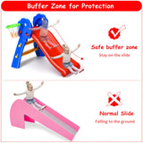 NNECW 2 Step Children Folding Slide with Basketball Hoop