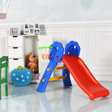 NNECW 2 Step Children Folding Slide with Basketball Hoop