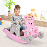 NNECW 4-in-1 Rocking Horse and Slide Set for Kids