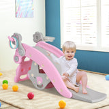 NNECW 4-in-1 Rocking Horse and Slide Set for Kids