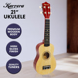 NNEDPE 21in Ukulele Guitar - Natural