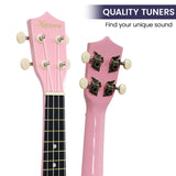 NNEDPE 21in Ukulele Guitar- Pink
