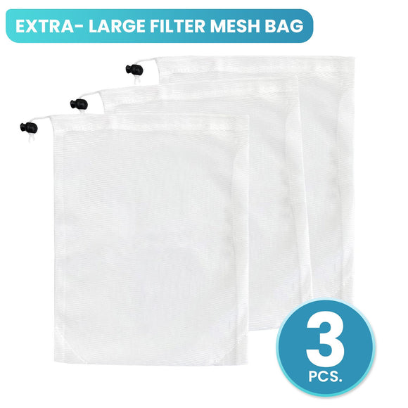 NNEDPE 3x Spare Extra Large Mesh Bags for Pool Vacuum Leaf-Eater