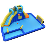 NNECW Inflatable Water Jumping House with Water Sprayers & Blower