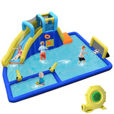 NNECW Inflatable Water Jumping House with Water Sprayers & Blower