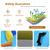 NNECW Inflatable Water Jumping House with Water Sprayers & Blower