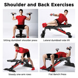NNEDPE Home Gym Adjustable Dumbbell Bench