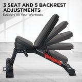 NNEDPE Home Gym Adjustable Dumbbell Bench