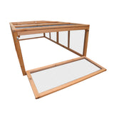 NNEDPE Rectangular Wooden Chicken Coop & Rabbit Hutch