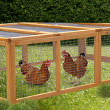 NNEDPE Rectangular Wooden Chicken Coop & Rabbit Hutch