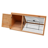 NNEDPE Triangle Wooden Rabbit Hutch