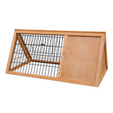 NNEDPE Triangle Wooden Rabbit Hutch