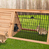 NNEDPE Triangle Wooden Rabbit Hutch