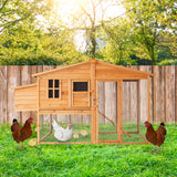 NNEDPE Large Chicken Coop & Rabbit Hutch With Ramp