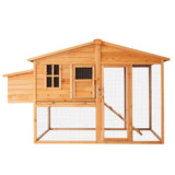 NNEDPE Large Chicken Coop & Rabbit Hutch With Ramp