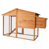 NNEDPE Large Chicken Coop & Rabbit Hutch With Ramp
