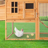 NNEDPE Large Chicken Coop & Rabbit Hutch With Ramp
