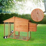 NNEDPE Large Chicken Coop & Rabbit Hutch With Ramp