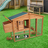 NNEDPE Large Chicken Coop & Rabbit Hutch With Ramp