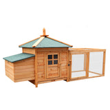 NNEDPE Large Wooden Chicken Coop Rabbit Hutch Nesting Box Fir Wood