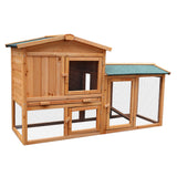 NNEDPE Large Wooden Chicken Coop & Rabbit Hutch With Ramp