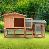 NNEDPE Large Wooden Chicken Coop & Rabbit Hutch With Ramp