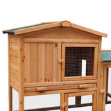 NNEDPE Large Wooden Chicken Coop & Rabbit Hutch With Ramp