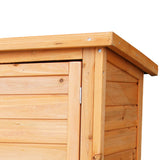 NNEDPE 2-Storey Wooden Chicken Coop & Rabbit Hutch With Trough