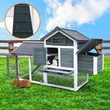 NNEDPE Large Chicken Coop & Rabbit Hutch With Ramp - Green