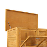NNEDPE 2-Storey Chicken Coop & Rabbit Hutch With Large Run