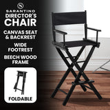 NNEDPE Tall Directors Chair - Black