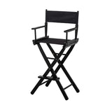 NNEDPE Tall Directors Chair - Black