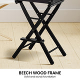 NNEDPE Tall Directors Chair - Black