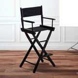 NNEDPE Tall Directors Chair - Black