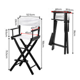 NNEDPE Tall Directors Chair - White