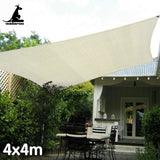 NNEDPE Waterproof Outdoor Shade Sail Canopy Sun Cloth  Square 4x4M