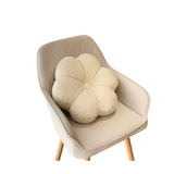 NNESN Floral Harmony Beige Decorative Pillow - Modern Polyester Design