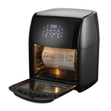NNEDSZ 14L Digital Turbo Air Fryer Cooker w/ Rolling Cage/Rotisserie