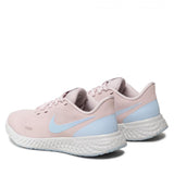 NNEKG Womens Revolution 5 Running Shoes (Barely Rose Hydrogen Blue Metallic Pewter Photon Dust Size 9.5 US)