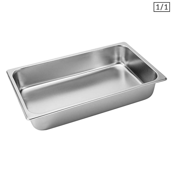 NNEAGS GN Pan Full Size 1/1 GN Pan 10cm Deep Stainless Steel Tray